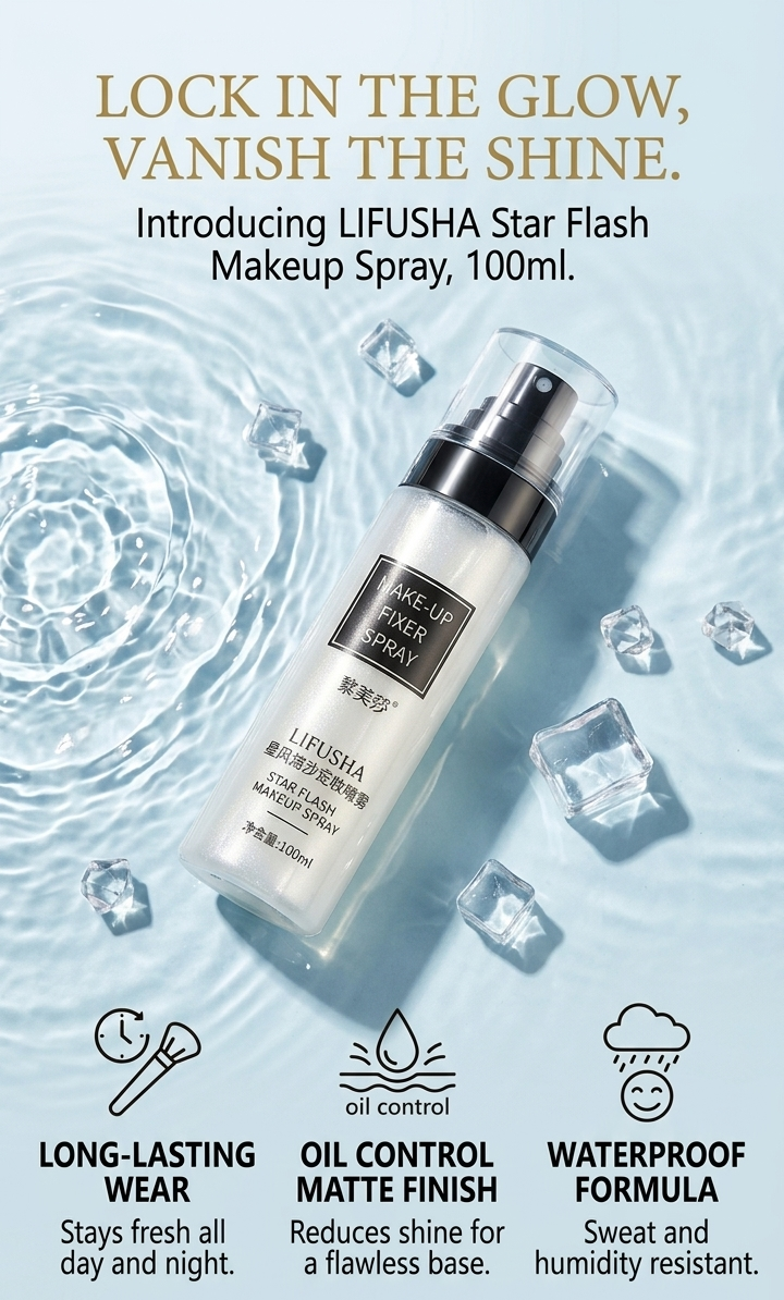 LIFUSHA Star Flash Setting Spray 100ml 💧✨