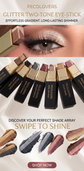 ✨️💕PECOLOVERS Glitter Two-Tone Eye-Stick – Effortless Shimmer Gradient💕✨️