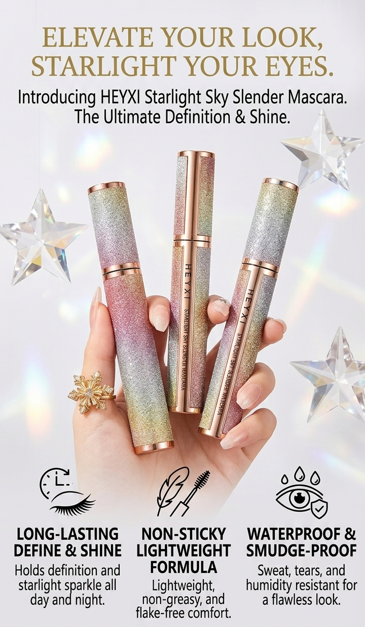HEYXI Starlight Sky Slender Mascara 👁️✨