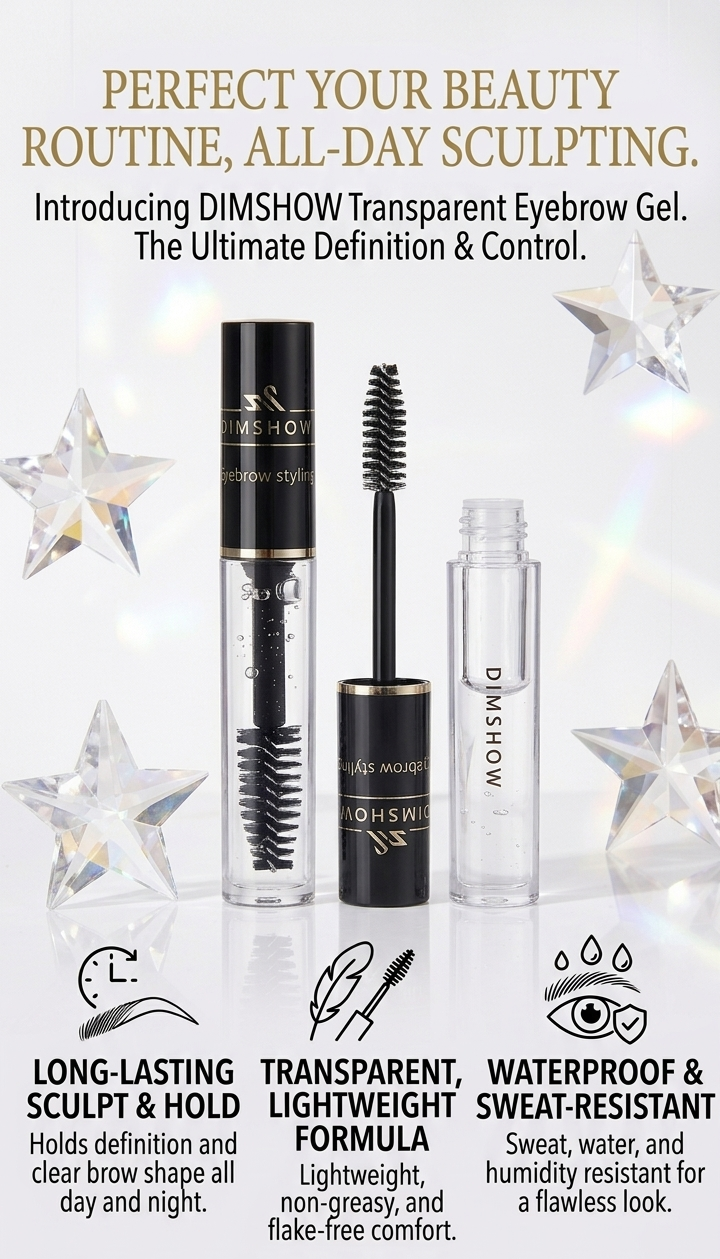 DIMSHOW Sculpt & Hold Transparent Eyebrow Gel 👁️💫