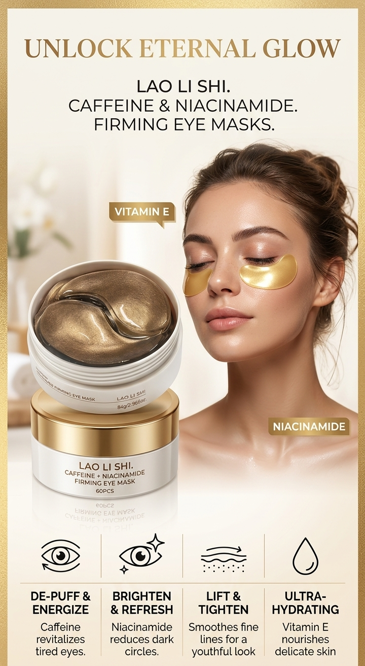 Lao Li Shi Caffeine & Niacinamide Firming Eye Masks